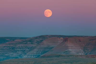 Scenic view of desert against sky