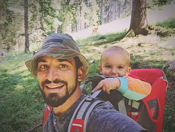 Portrait of happy boy