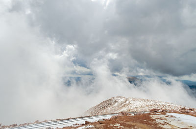 Low angle view of clouds against sky