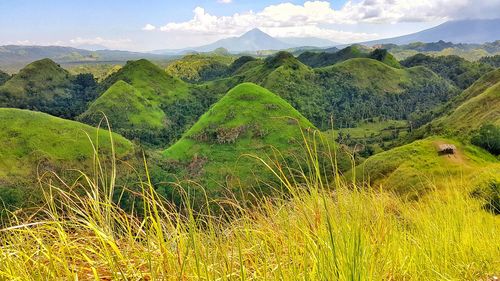 Scenic view of mountains