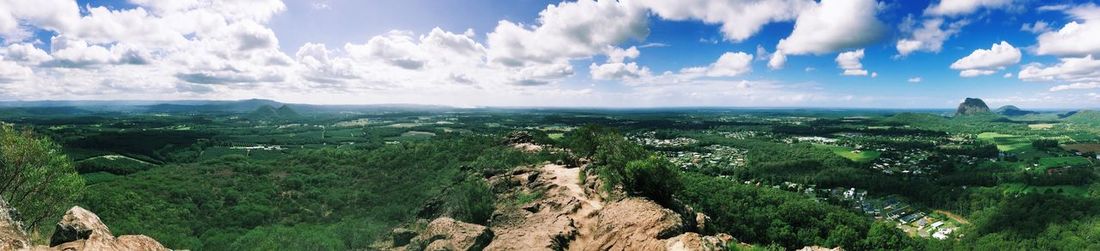 Panoramic view of landscape against sky