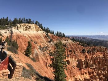 Scenic view of rocky mountains against sky