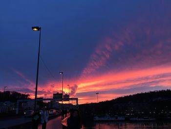 City street at dusk