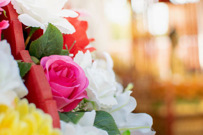 Close-up of rose bouquet