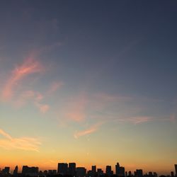 Cityscape at sunset