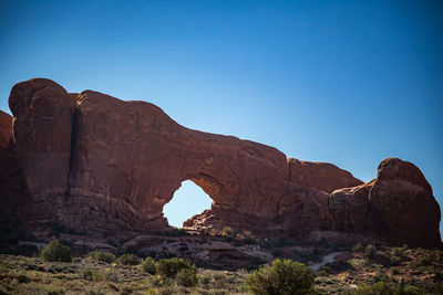 Rock formations in a desert