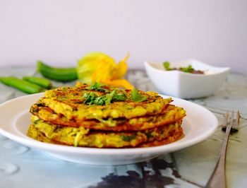 Close-up of food on plate