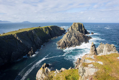 Panoramic view of sea against sky