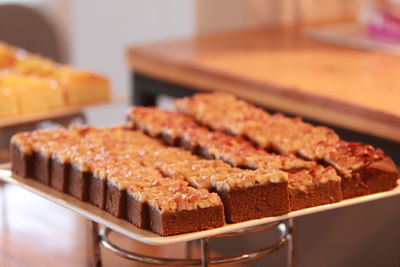 Close-up of dessert in plate