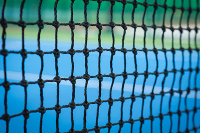 Full frame shot of tennis net