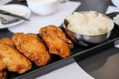 Korean style fried chicken.