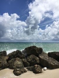 Scenic view of sea against sky