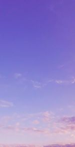 Low angle view of cloudy sky during sunset