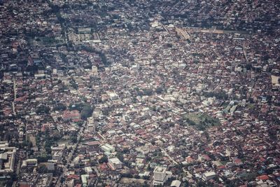 High angle view of townscape