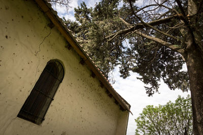 Low angle view of building against sky