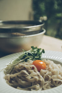 Close-up of food in plate