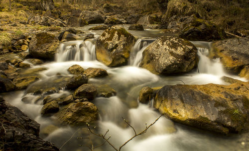 River flowing through rocks