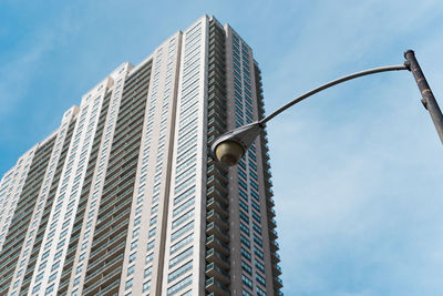 Low angle view of modern building against sky