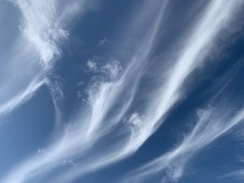 Low angle view of clouds in sky