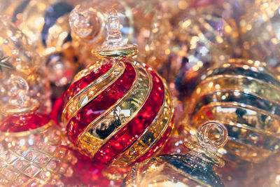 Close-up of christmas decoration