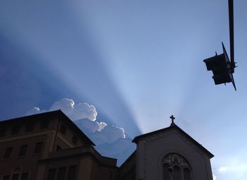 Low angle view of building against sky