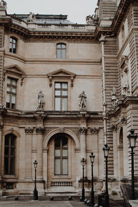 Low angle view of historical building