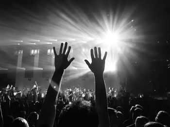 Crowd at music concert