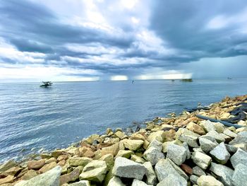 Scenic view of sea against sky