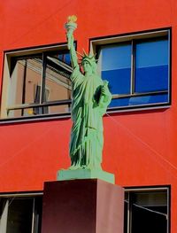 Low angle view of statue