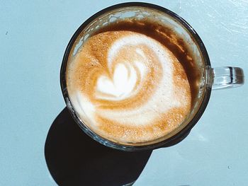 Close-up of cappuccino