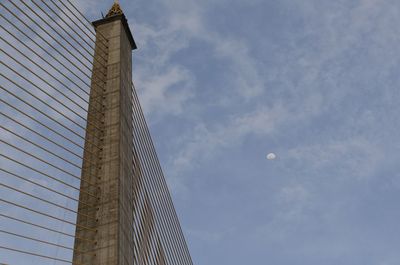 Low angle view of modern building against sky