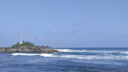 Scenic view of sea against sky