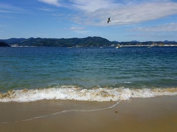 Scenic view of sea against sky