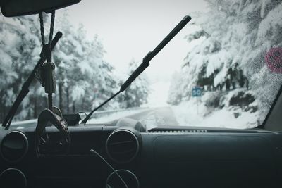 Vintage car against sky
