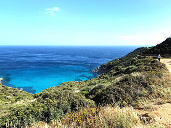 Scenic view of sea against sky