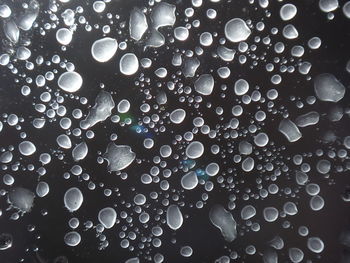 Full frame shot of ice bubbles