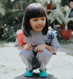 Portrait of a smiling girl