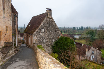 View of old building in village