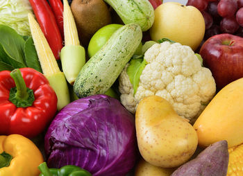 Full frame shot of various vegetables