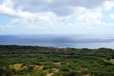 Scenic view of sea against sky