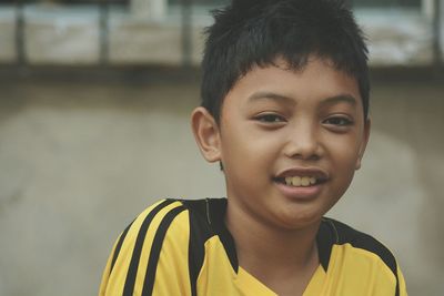 Close-up portrait of boy