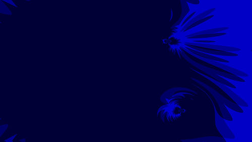 Close-up of blue flower over sea