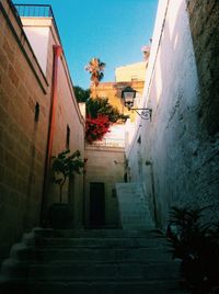 Narrow alley in city