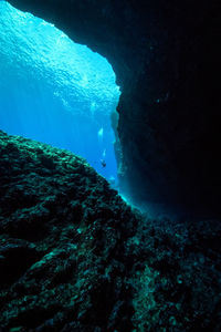 Rock formations in sea