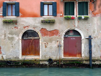 Facade of building in venice