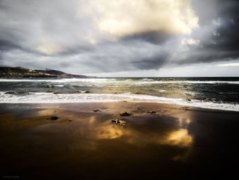 Scenic view of sea against sky