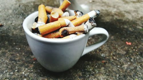 Close-up of cigarettes 