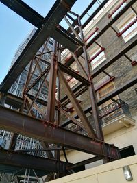 Low angle view of built structure against sky