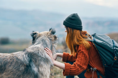 Woman wearing hat outdoors