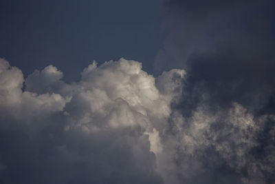 Low angle view of clouds in sky